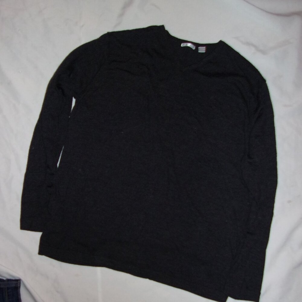 merino wool halogen sweater size xxl mens light casual dress black  long sleeved